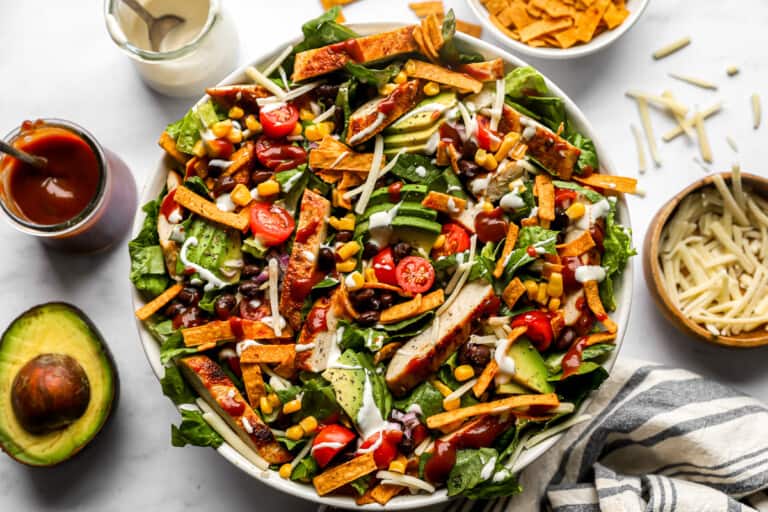 BBQ chopped chicken salad