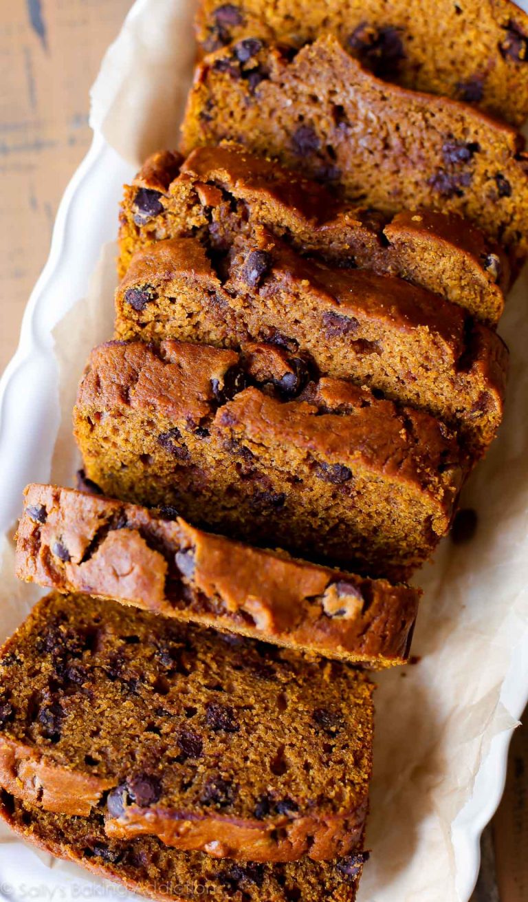 pumpkin chocolate chip bread